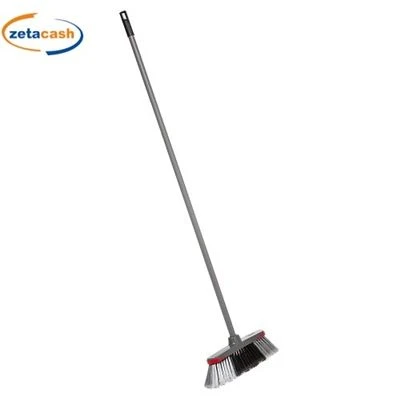 SCOPA CON MANICO IN PLASTICA GRIGIO