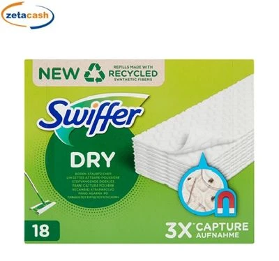 SWIFFER PANNI CATTURAPOLVERE DRY 18 PEZZI