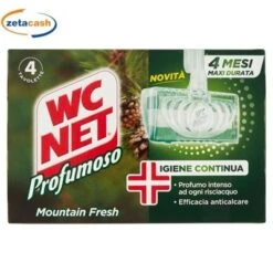 WC NET TAVOLETTA FRESCHEZZA DI MONTAGNA 4 PEZZI