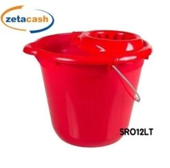 SECCHIO TONDO CON MANICO E STRIZZA MOP