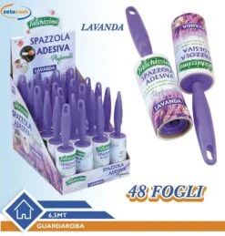 SPAZZOLA ADESIVA PROFUMATA LAVANDA