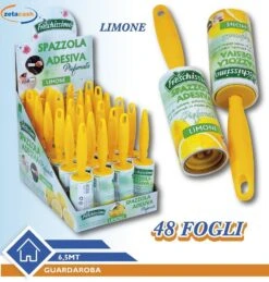SPAZZOLA ADESIVA 48 FOGLI LIMONE