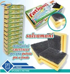 SPUGNA DA CUCINA SALVAMANI 3 PEZZI