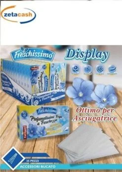 FOGLI FRESCHISSIMO PER ASCIUGATRICE LINO IDILLIACO 25 PEZZI