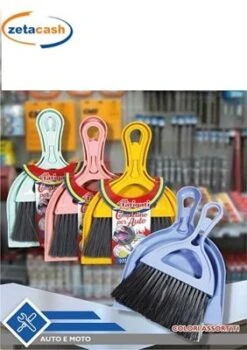 SCOPA E PALETTA PER AUTO COLORI ASSORTITI