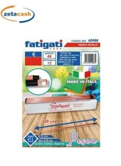 MANICO IN METALLO COLORE PESCA 130 CM