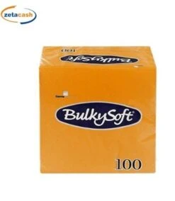 CONF. 100 TOVAGLIOLI 2 VELI CM.24 ARANCIO BULKY SOFT