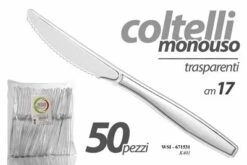 COLTELLO 50 PZ IN PLASTICA CM 17