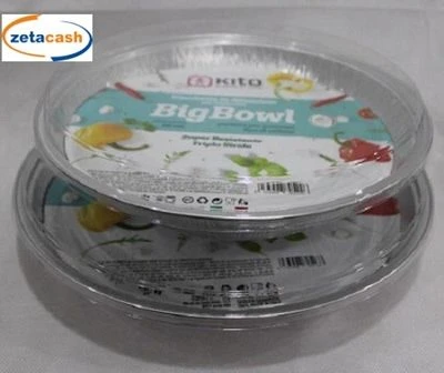 VASCHETTA TONDA IN ALLUMINIO CON COPERCHIO TRASPARENTE