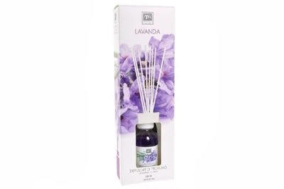 DIFFUSORE ALLA LAVANDA CON BASTONCINI IN COTONE 125 ML