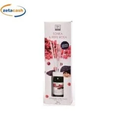 DIFFUSORE TONKA E PEPE ROSA CON BASTONCINI IN COTONE 125 ML
