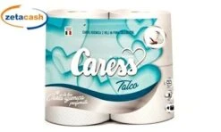 CARTA IGIENICA CARESS 4 ROTOLI 2V TALCO
