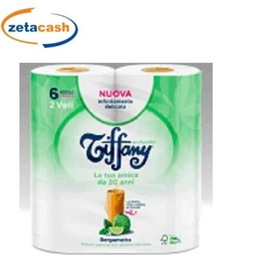 ROTOLI CARTA IGIENICA AL PROFUMO DI BERGAMOTTO 2 VELI 6PZ