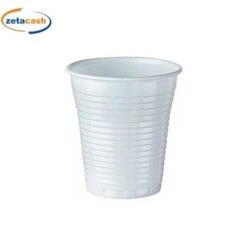 BICCHIERI 100 PEZZI IN PLASTICA BIANCHI DUPLO 200 CC